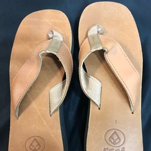 Reef Leather Flip flops